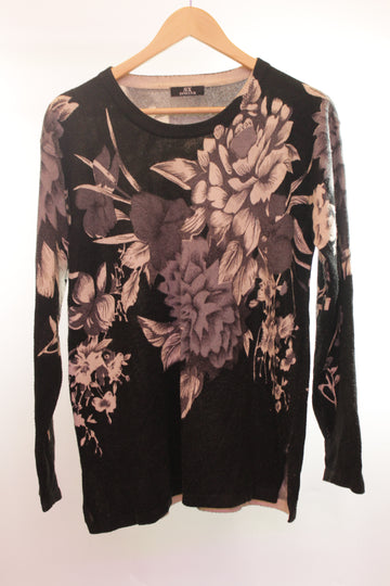 &nbsp;Wool Sweater with Floral Pattern&nbsp;