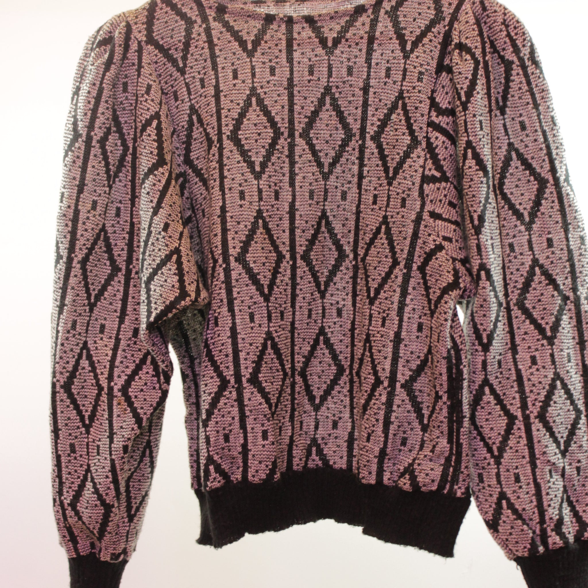 80's Wool Sweater with Ruched Shoulders&nbsp