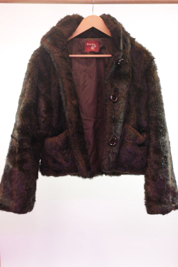 80's Synthetic Fur Jacket