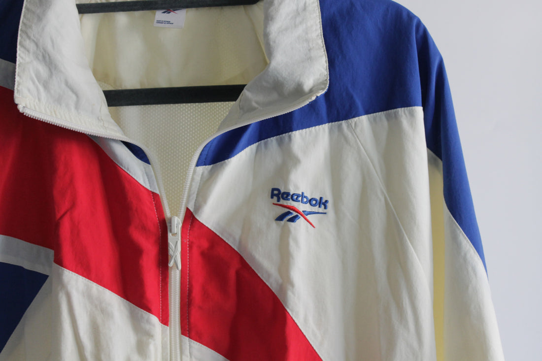 Reebok Nylon Waist-Length Jacket with Elastic Hem