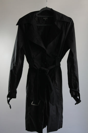 Black Trench Coat by BEBE, Knee-Length