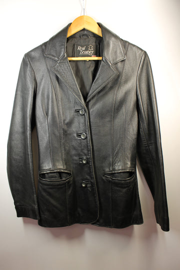 Women's Black Leather Jacket