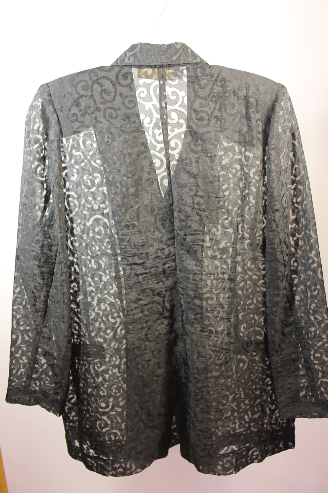 Women's Sheer Black Blazer