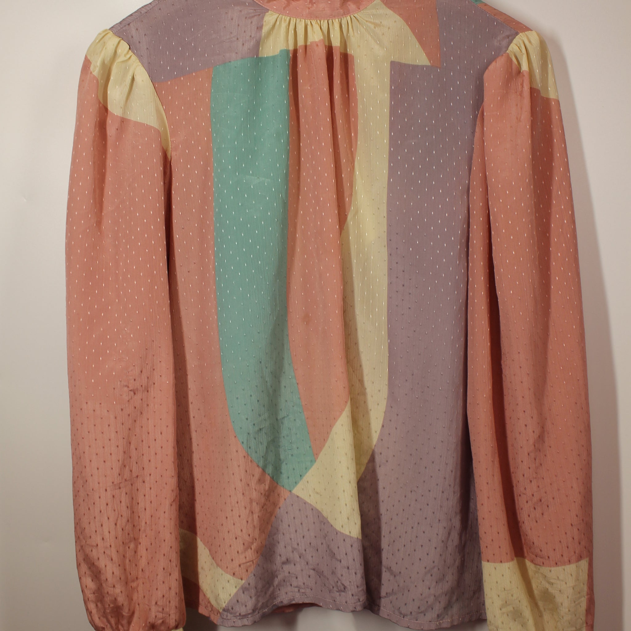 Women's Vintage Pastel Collar Top