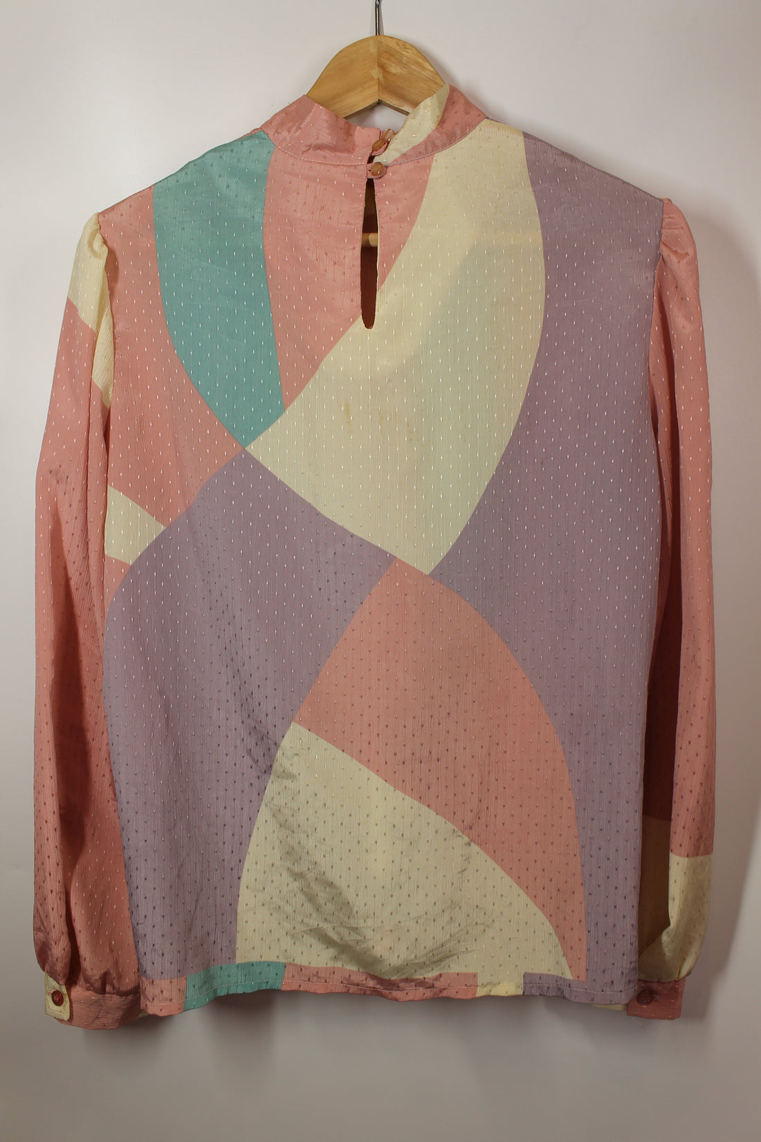 Women's Vintage Pastel Collar Top