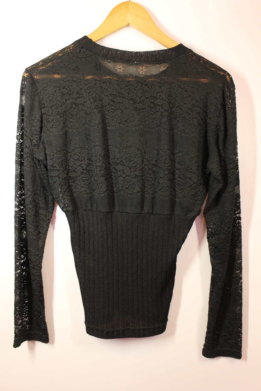 Women's Black Lace Knit