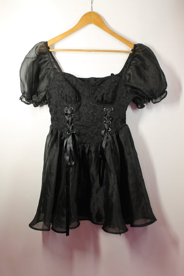 Black Mini Corset Dress