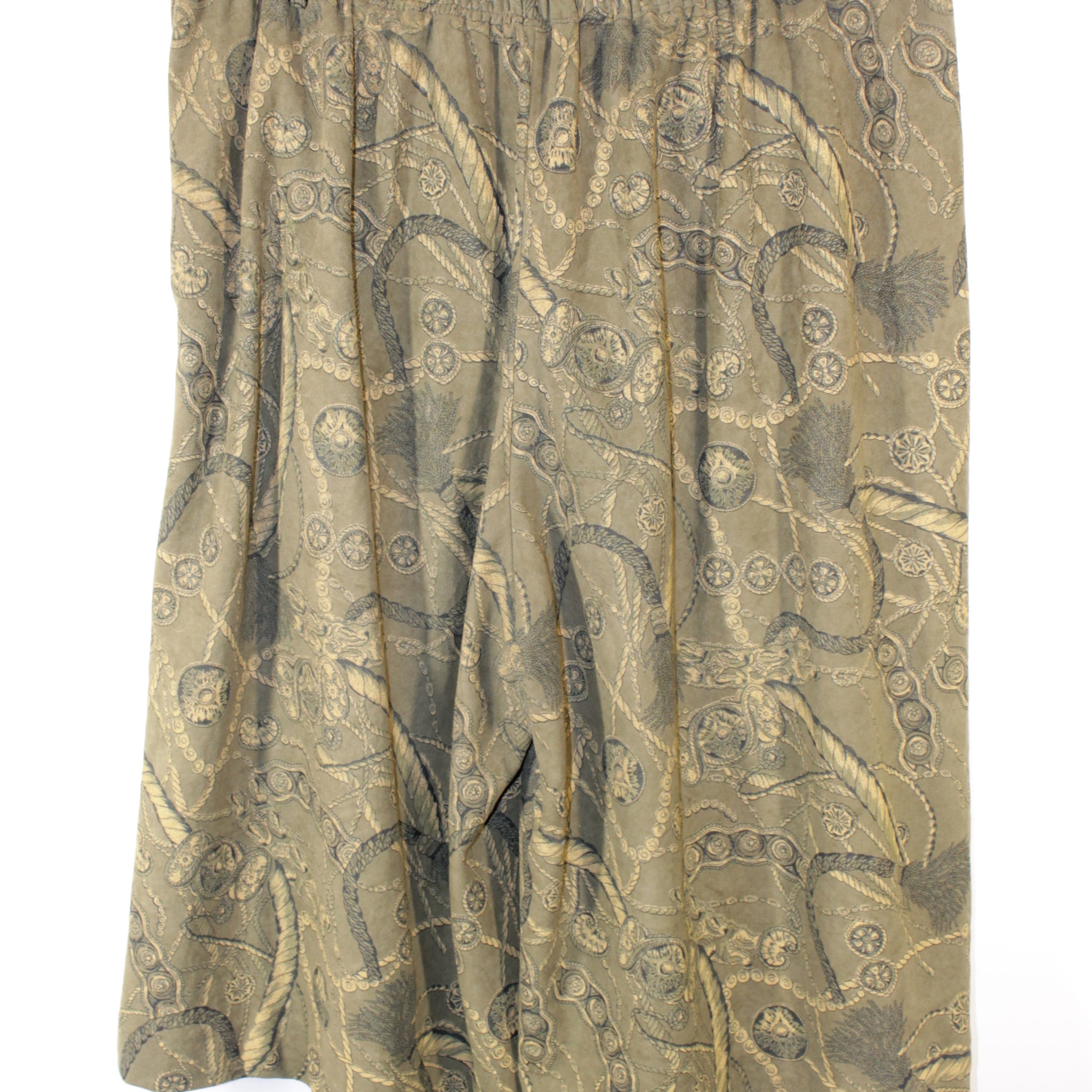 70's Handcrafted Khaki Velvet Bermuda Shorts