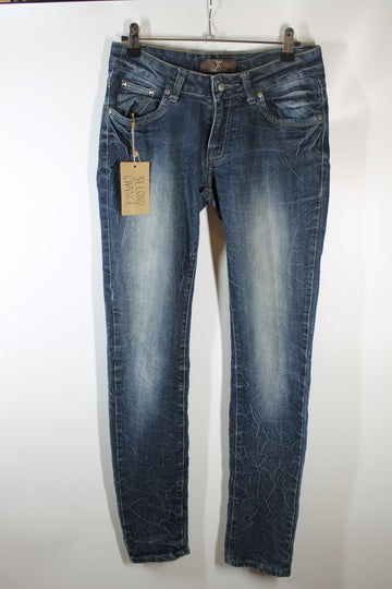 Women's Louis Vuitton Distressed Skinny Jeans