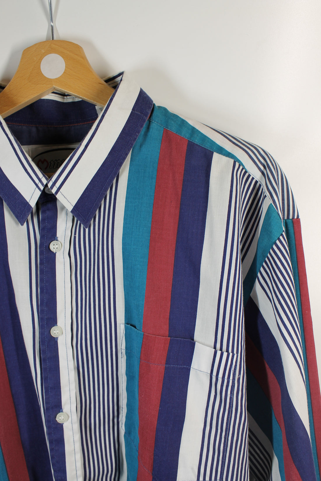 Men's Striped Button-Up Shirt