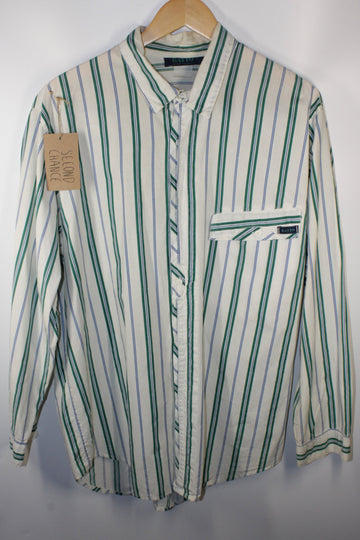 70's Striped Button-Up Shirt