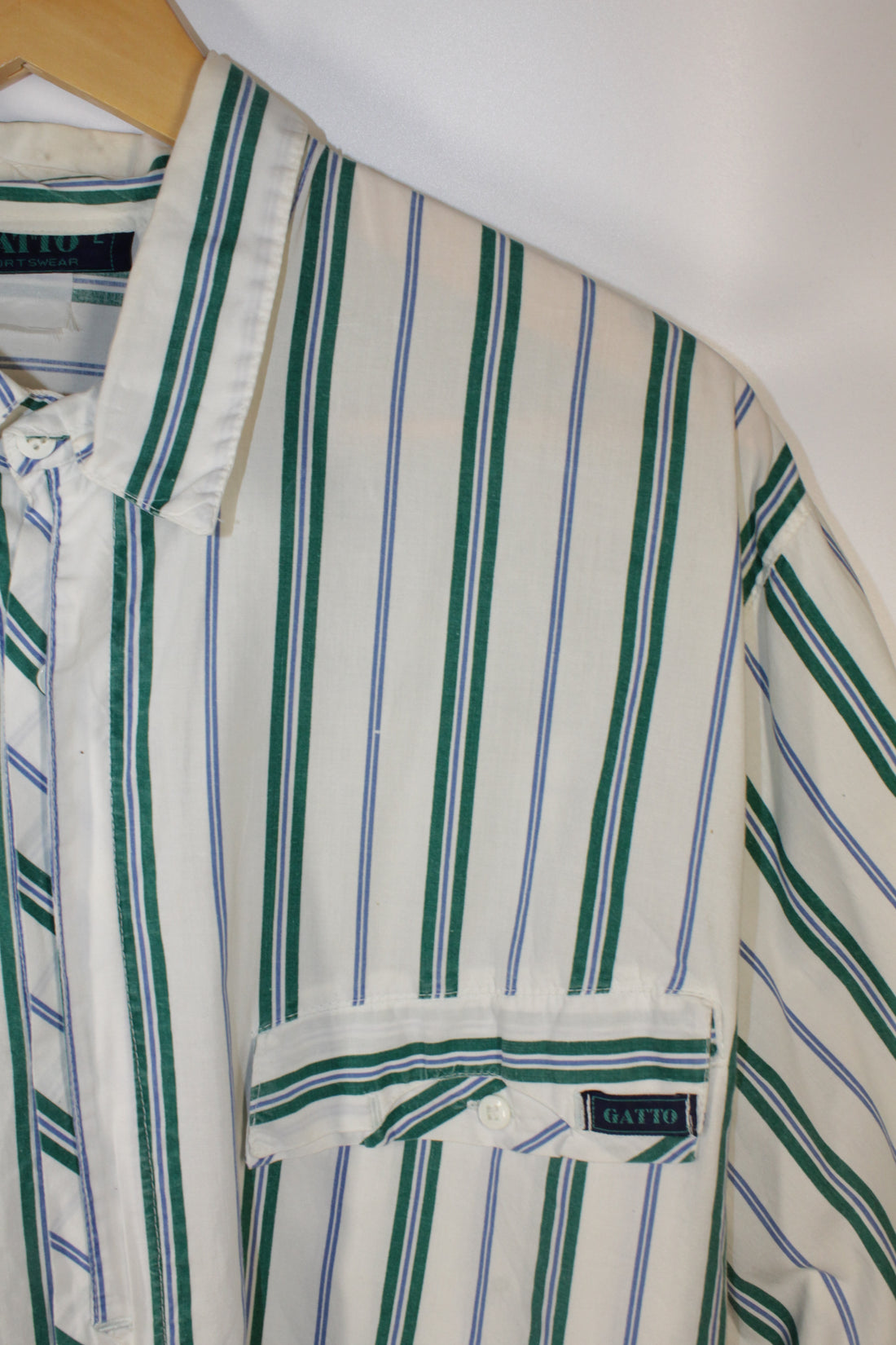 70's Striped Button-Up Shirt