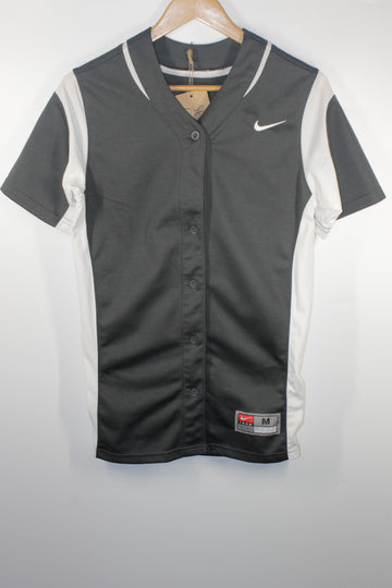 Women's "Nike TEAM" 90's Gray and White Top