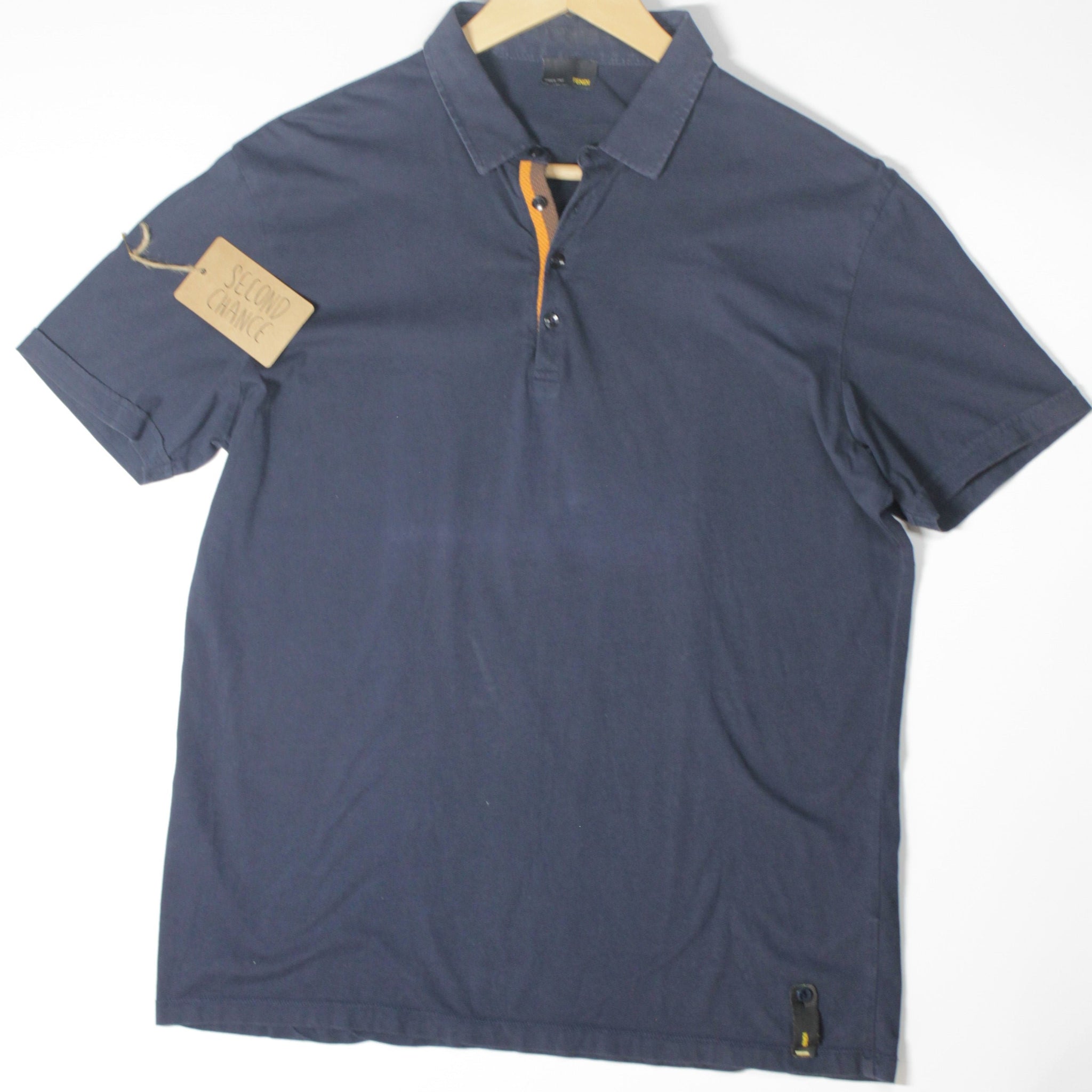 "FENDI" Unisex Navy Blue Shirt unisex