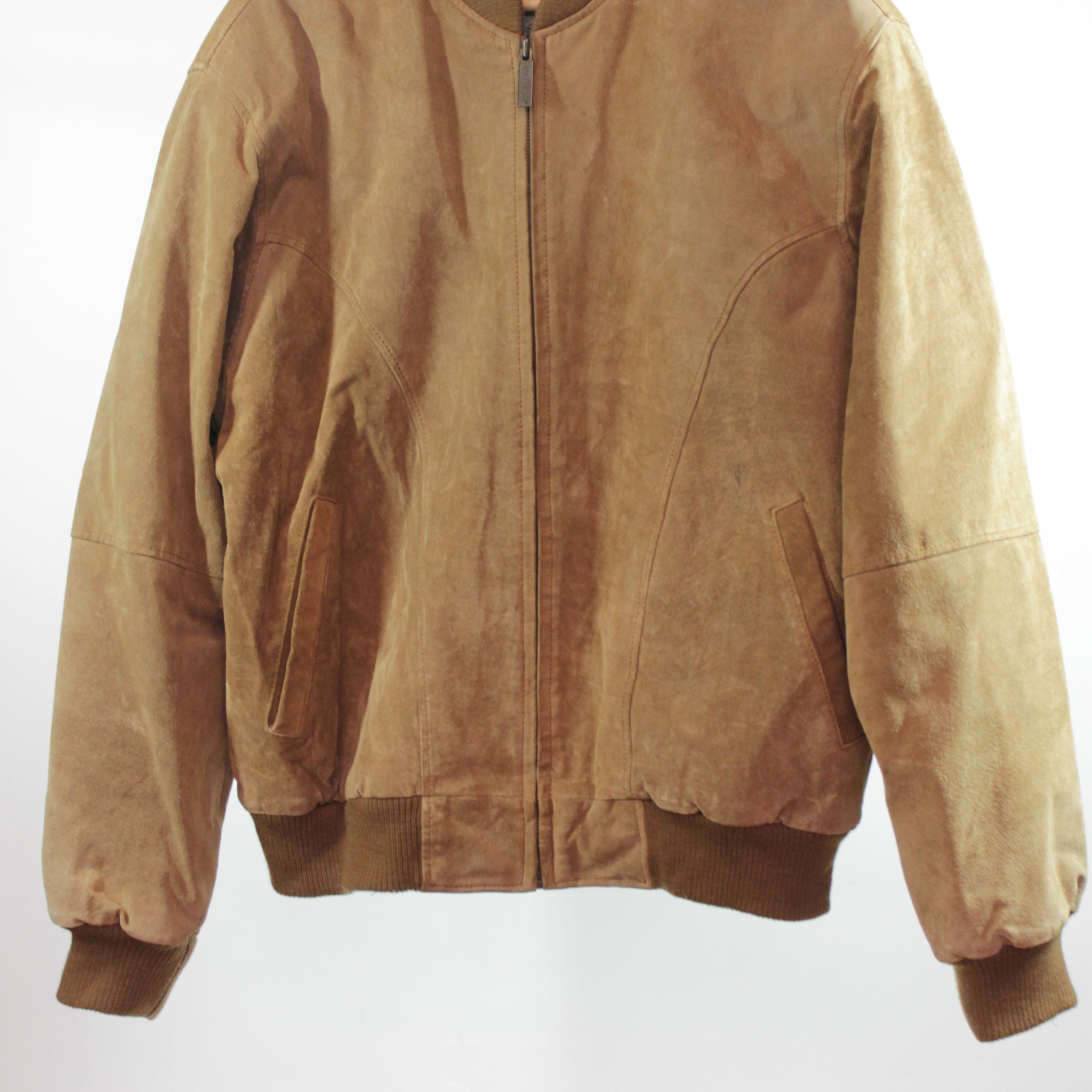 80's Brown Suede Leather Jacket