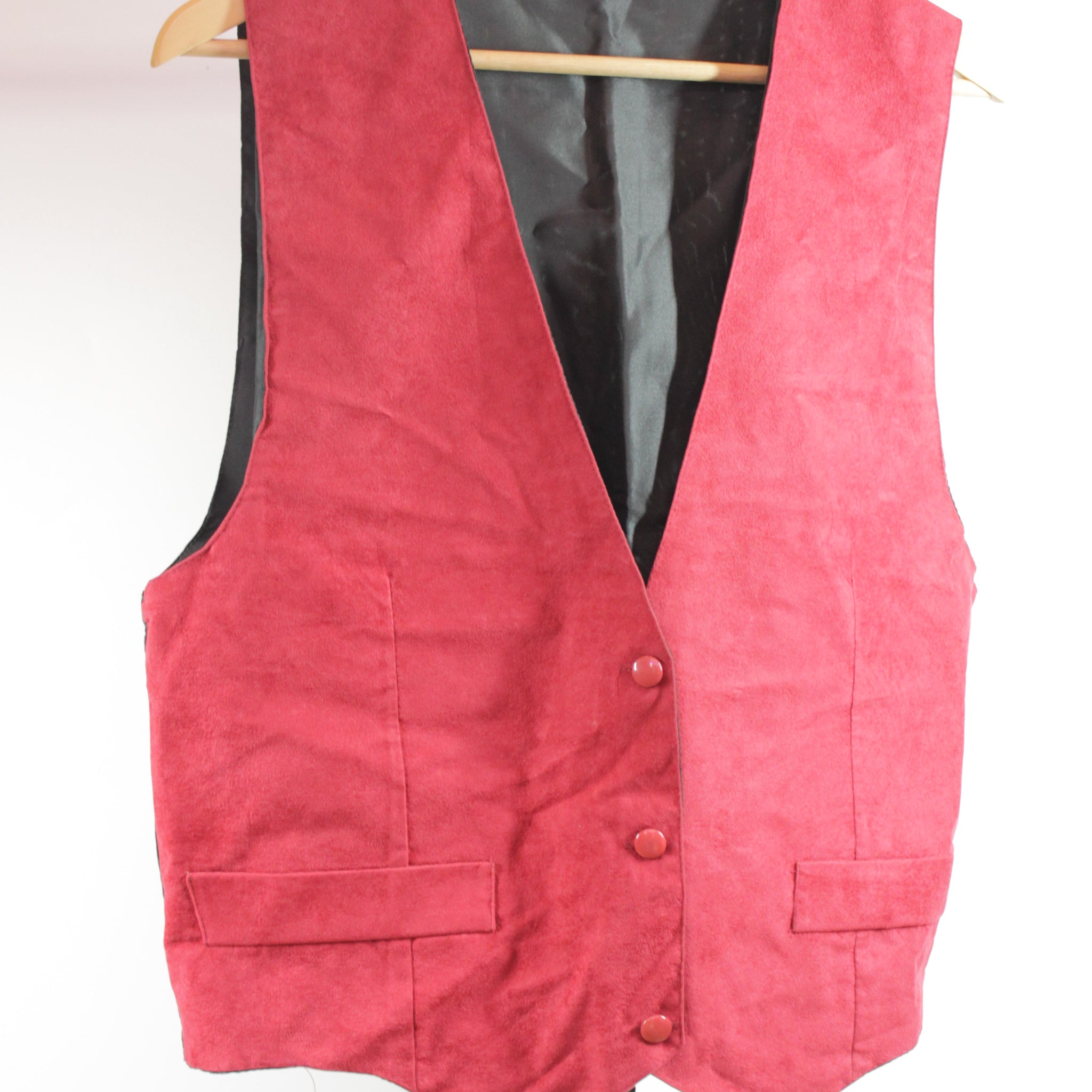 70's Suede-Like and Nylon Vest - Unisex